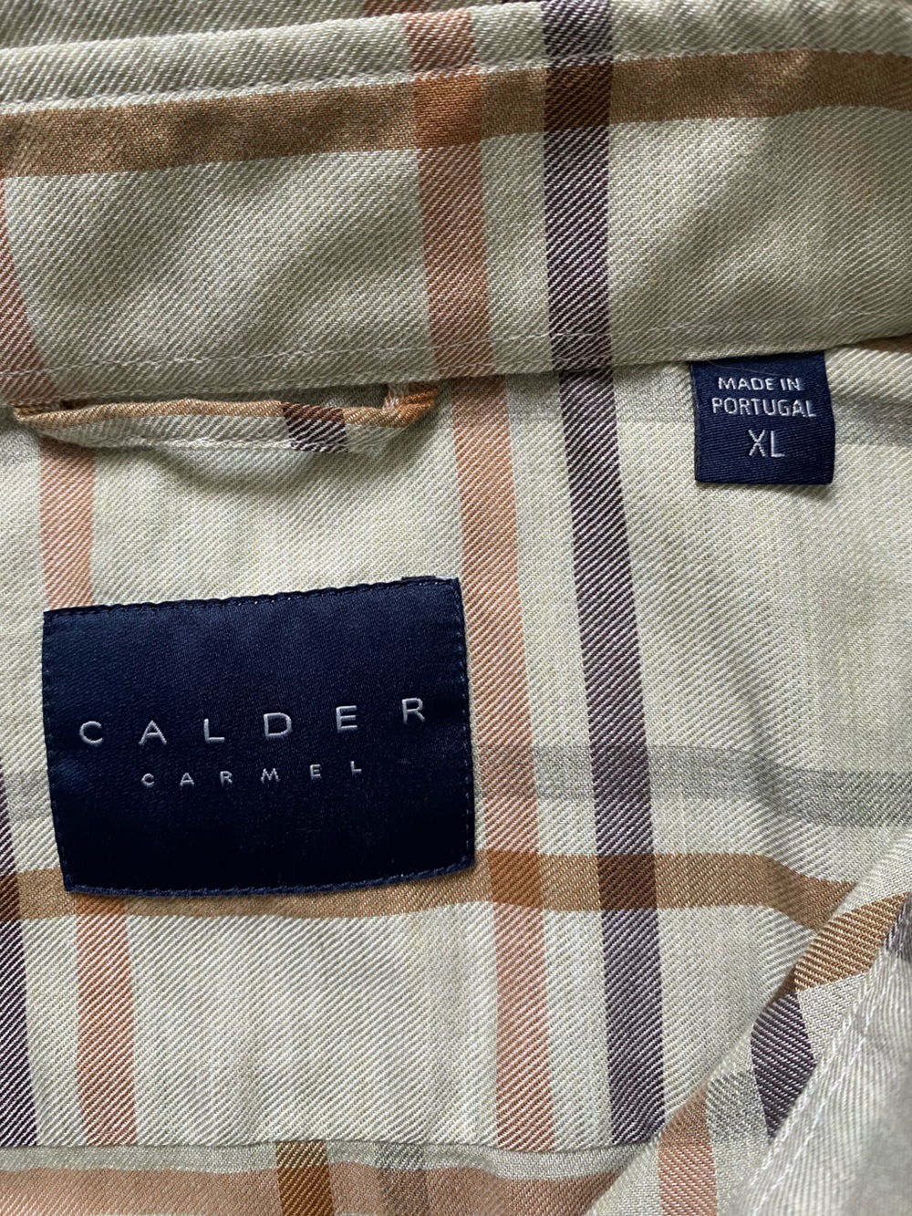 CALDER CARMEL | 100% Cotton Button Down Plaid Shirt Size XL - Picture 7 of 15